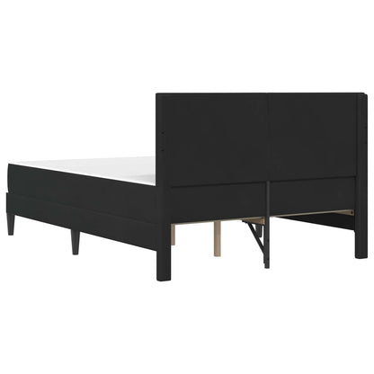 Struttura letto con materasso Nero 120 x 200 cm Velluto | homemem39