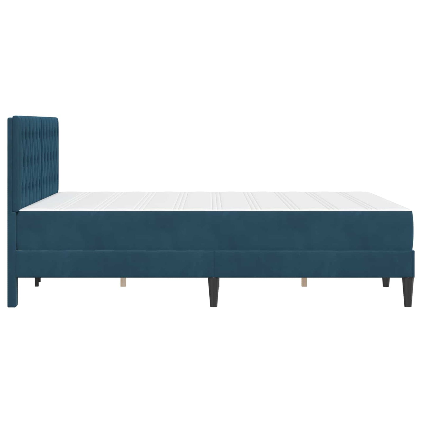 Struttura letto con materasso Blu 120 x 200 cm Velluto | homemem39