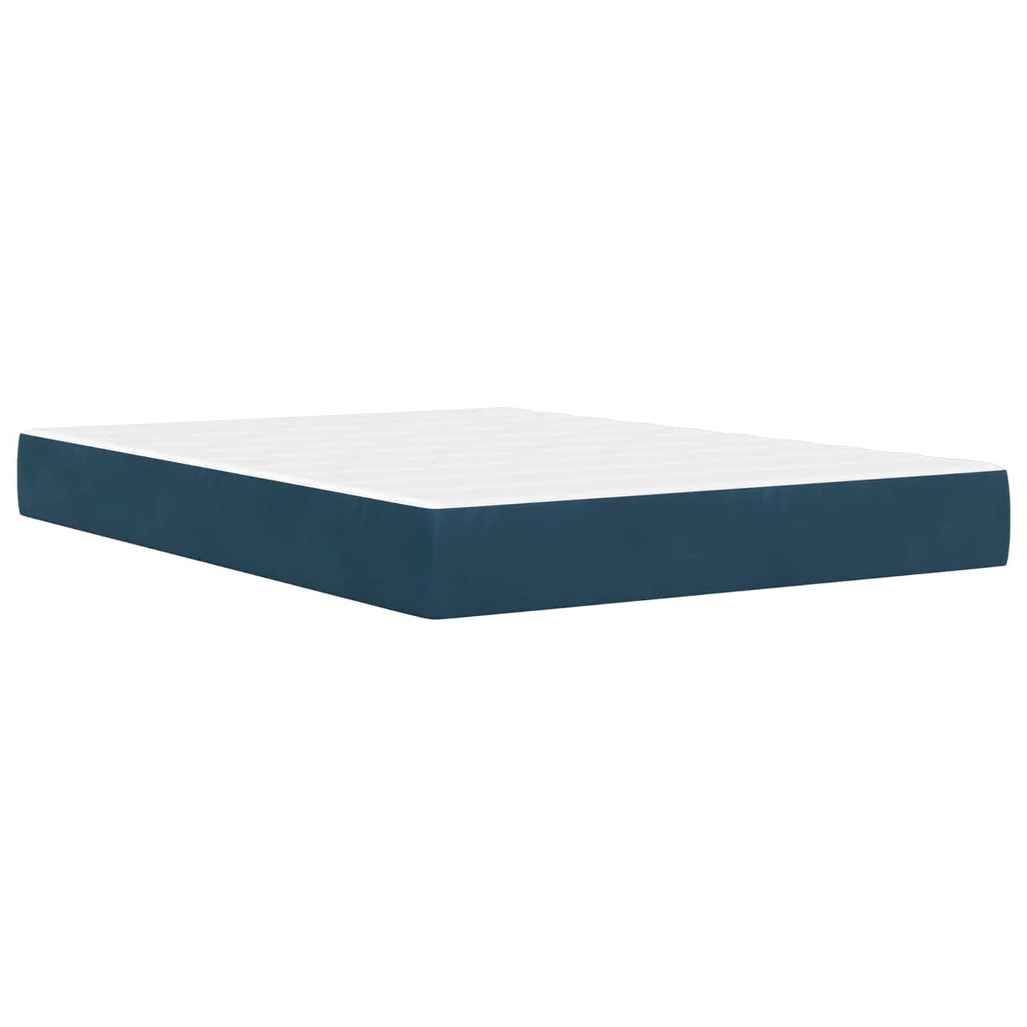 Struttura letto con materasso Blu 140 x 190 cm Velluto | homemem39