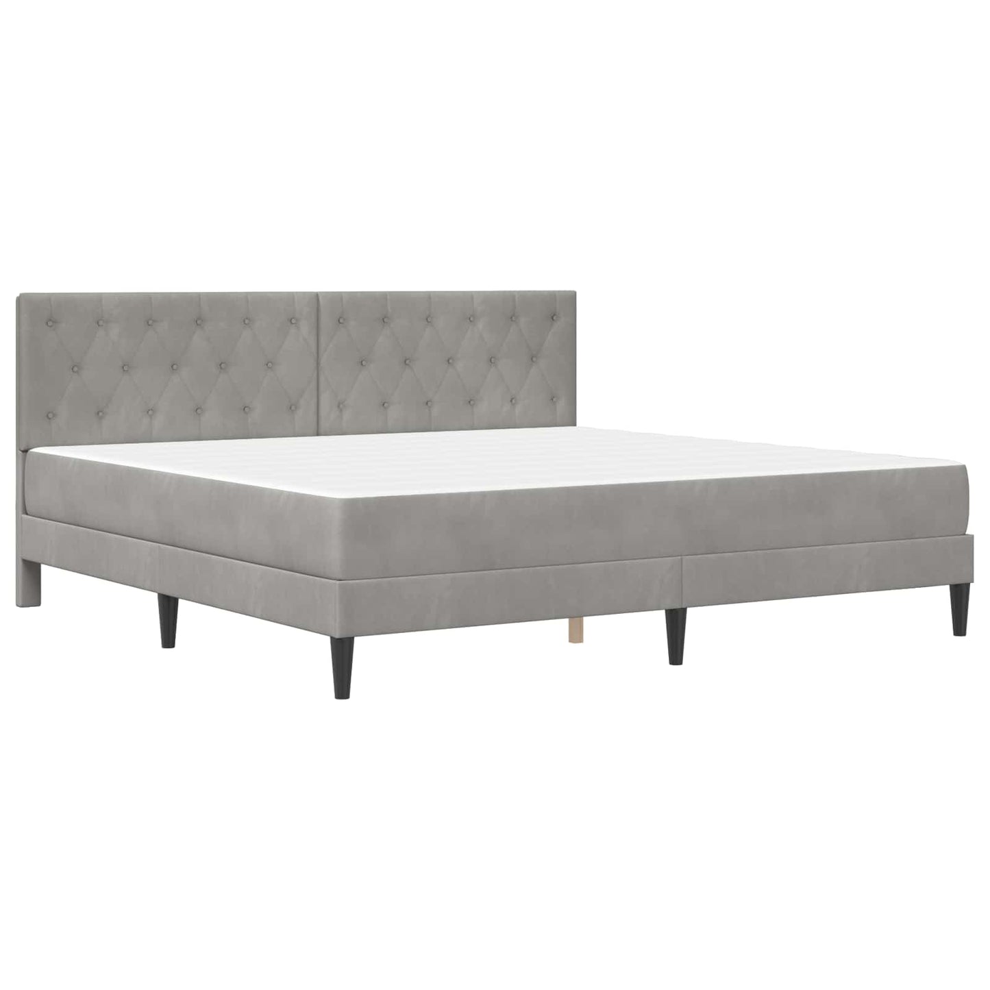 Struttura letto con materasso Grigio chiaro 180 x 200 cm | homemem39