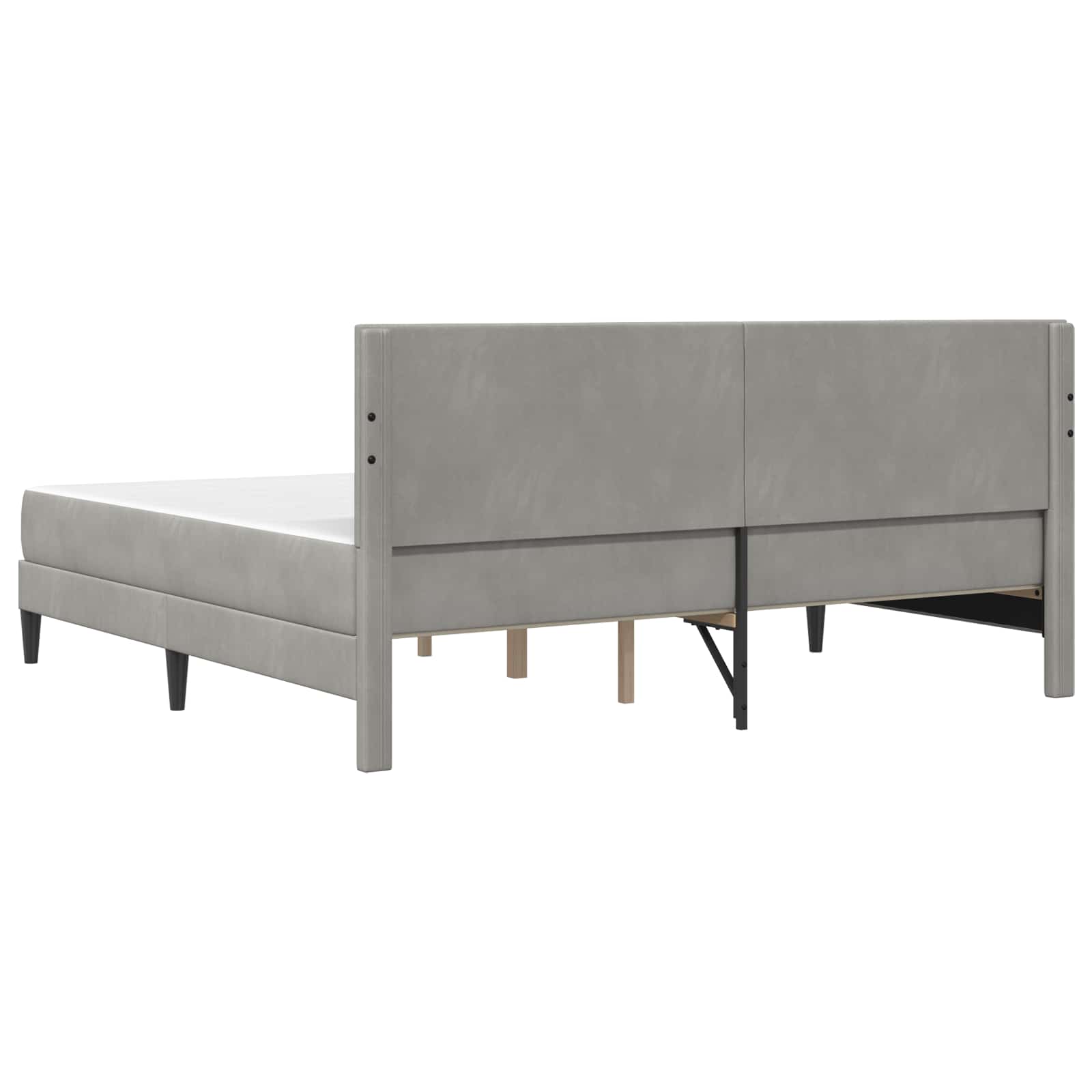 Struttura letto con materasso Grigio chiaro 180 x 200 cm | homemem39