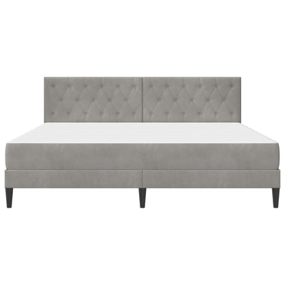 Struttura letto con materasso Grigio chiaro 180 x 200 cm | homemem39
