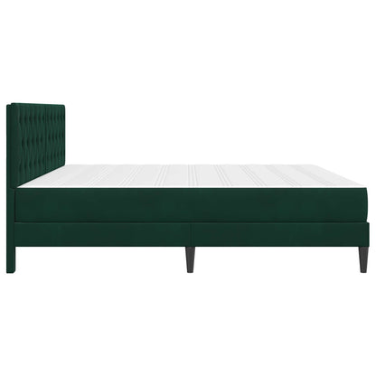 Struttura letto con materasso Verde Scuro 180 x 200 cm Velluto | homemem39