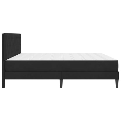 Struttura letto con materasso Nero 180 x 200 cm Velluto | homemem39