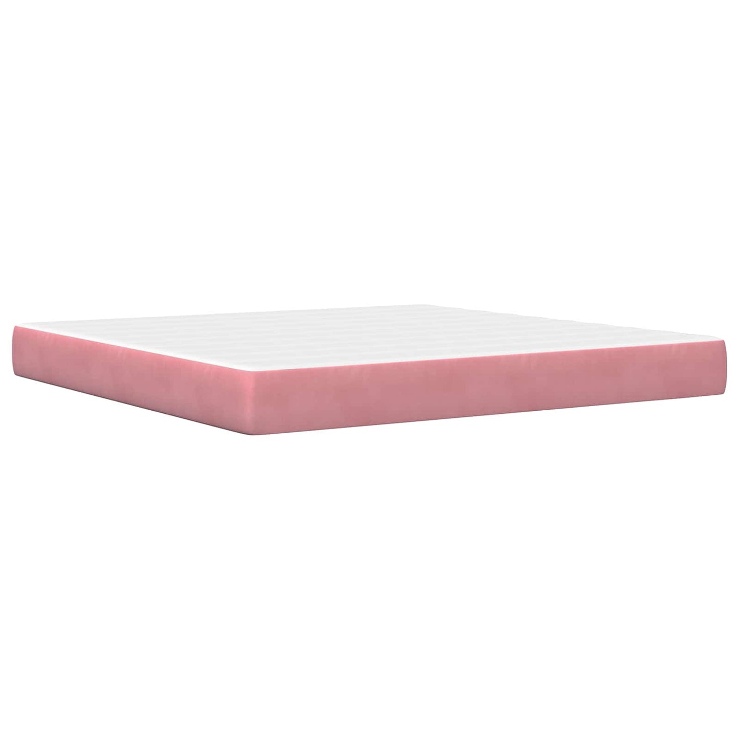 Struttura letto con materasso Rosa 200 x 200 cm Velluto | homemem39