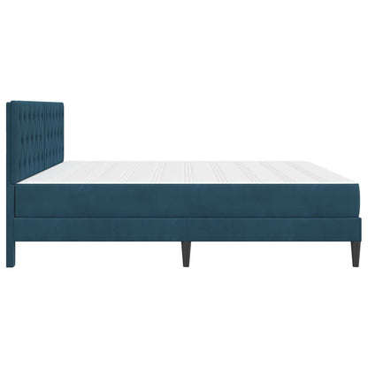 Struttura letto con materasso Blu 200 x 200 cm Velluto | homemem39