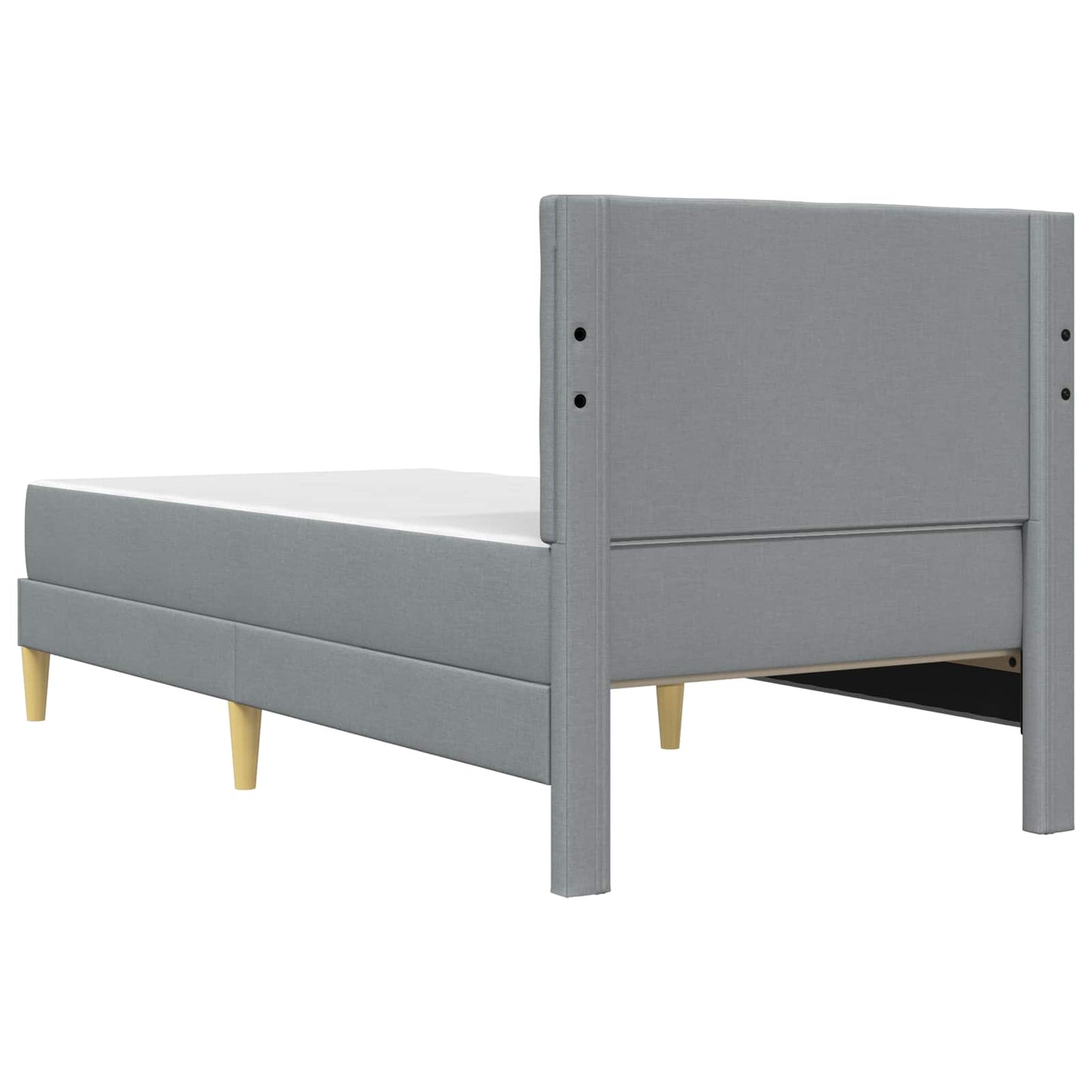 Struttura letto con materasso Grigio chiaro 80 x 200 cm Tessuto | homemem39