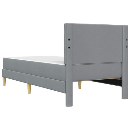 Struttura letto con materasso Grigio chiaro 80 x 200 cm Tessuto | homemem39