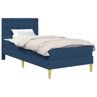 Struttura letto con materasso Blu 90 x 200 cm Tessuto | homemem39