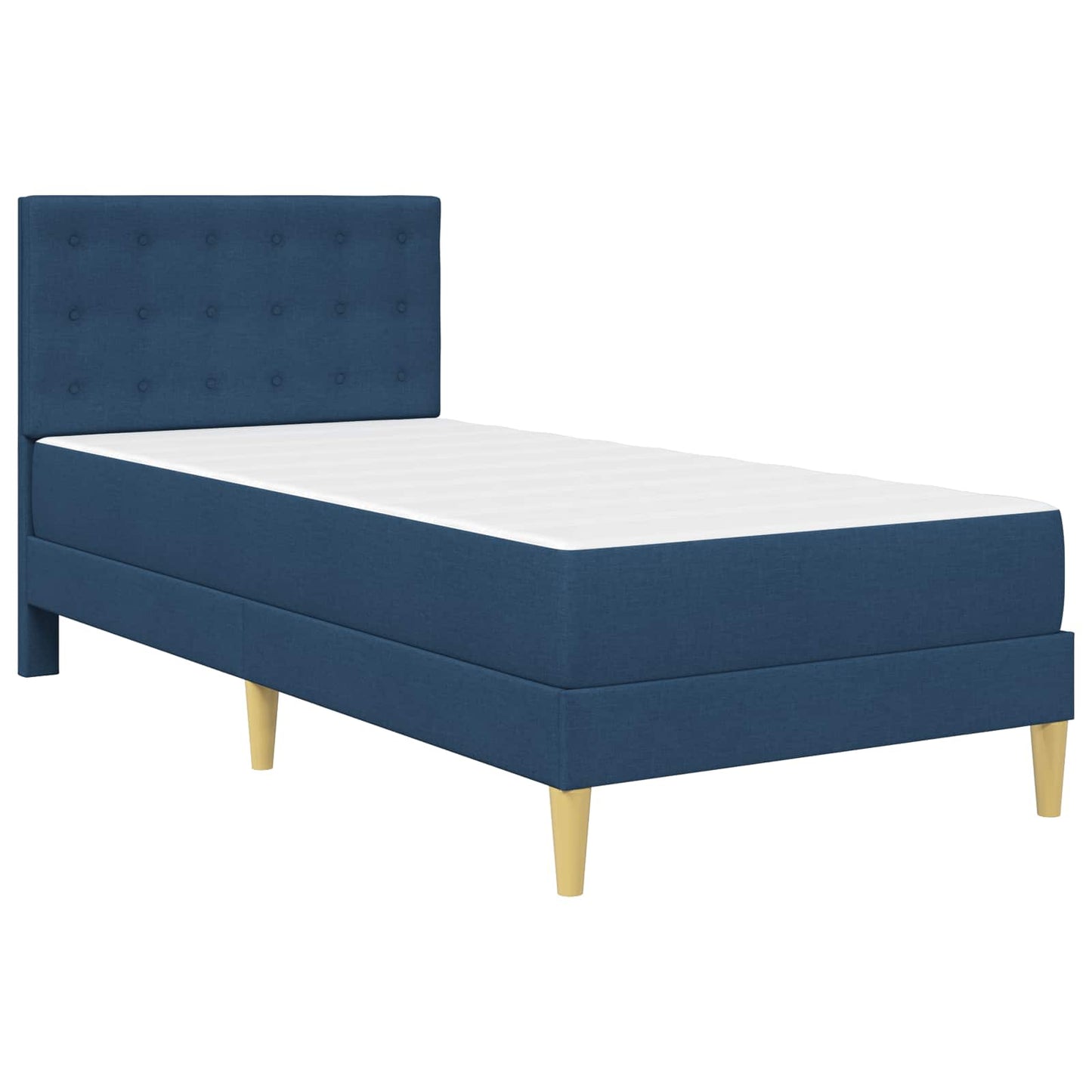 Struttura letto con materasso Blu 90 x 200 cm Tessuto | homemem39