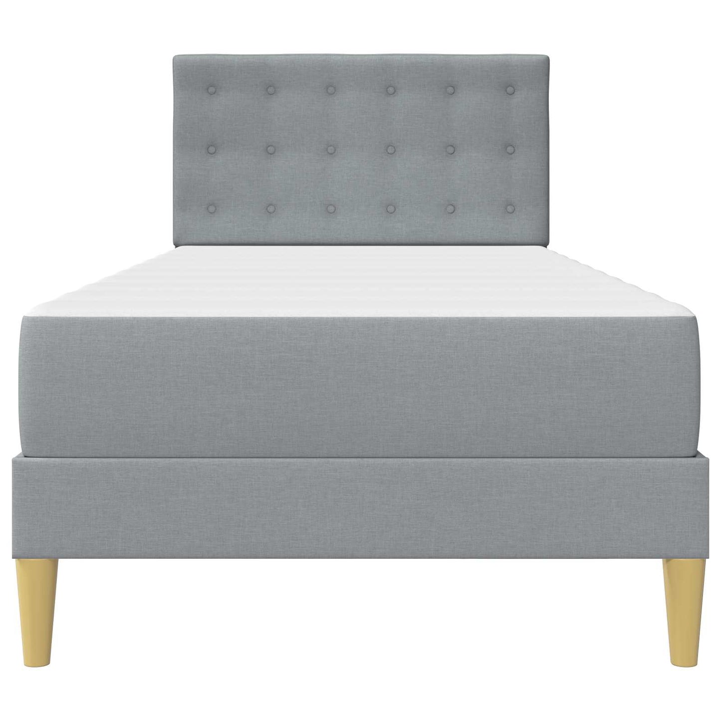Struttura letto con materasso Grigio chiaro 100 x 200 cm | homemem39
