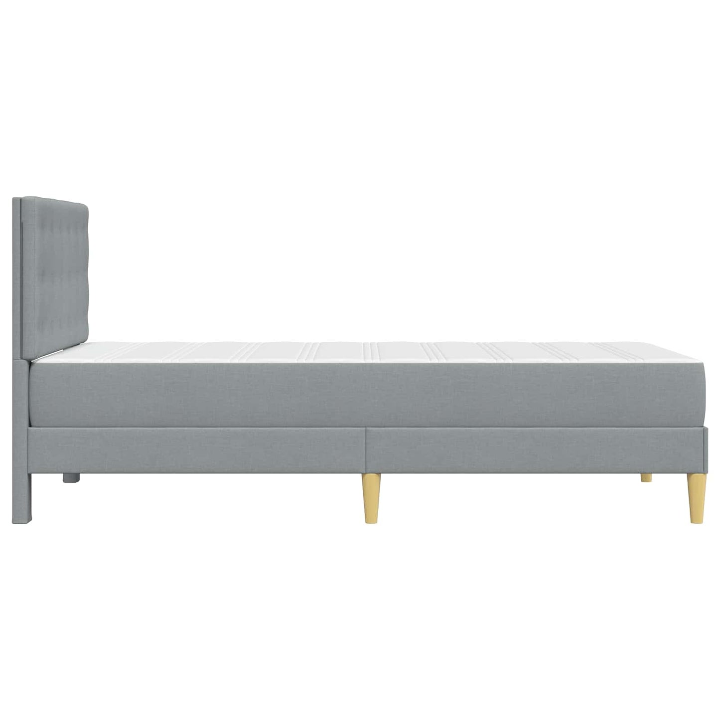 Struttura letto con materasso Grigio chiaro 100 x 200 cm | homemem39