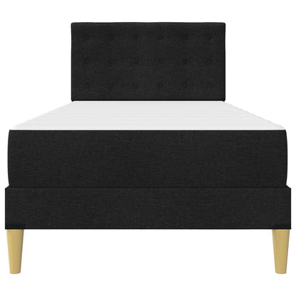 Struttura letto con materasso Nero 100 x 200 cm Tessuto | homemem39