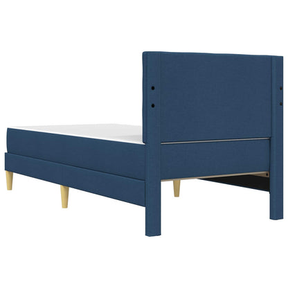 Struttura letto con materasso Blu 100 x 200 cm Tessuto | homemem39