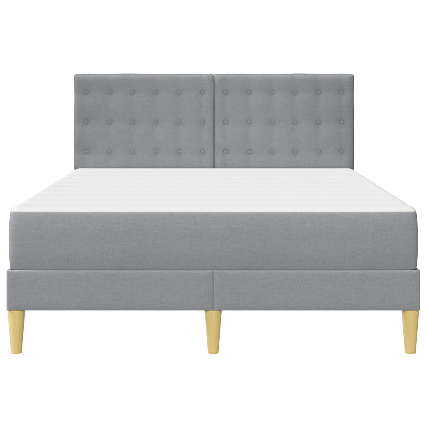 Struttura letto con materasso Grigio chiaro 120 x 190 cm | homemem39