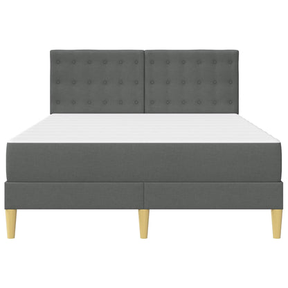 Struttura letto con materasso Grigio scuro 120 x 190 cm Tessuto | homemem39