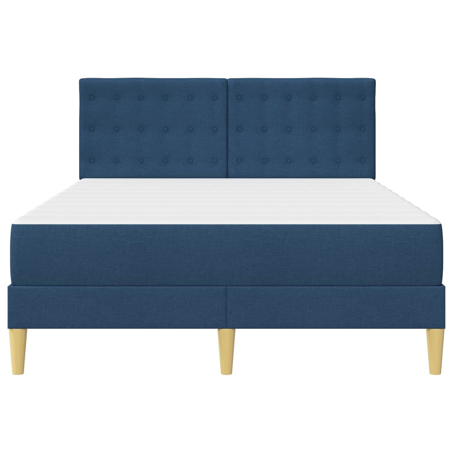 Struttura letto con materasso Blu 120 x 190 cm Tessuto | homemem39