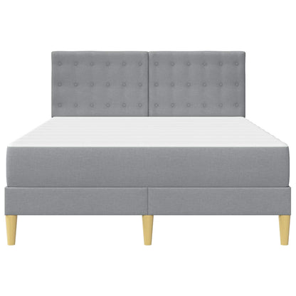 Struttura letto con materasso Grigio chiaro Tessuto | homemem39