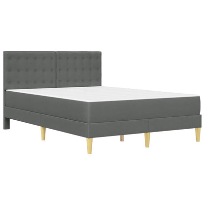 Struttura letto con materasso Grigio scuro 120 x 200 cm Tessuto | homemem39