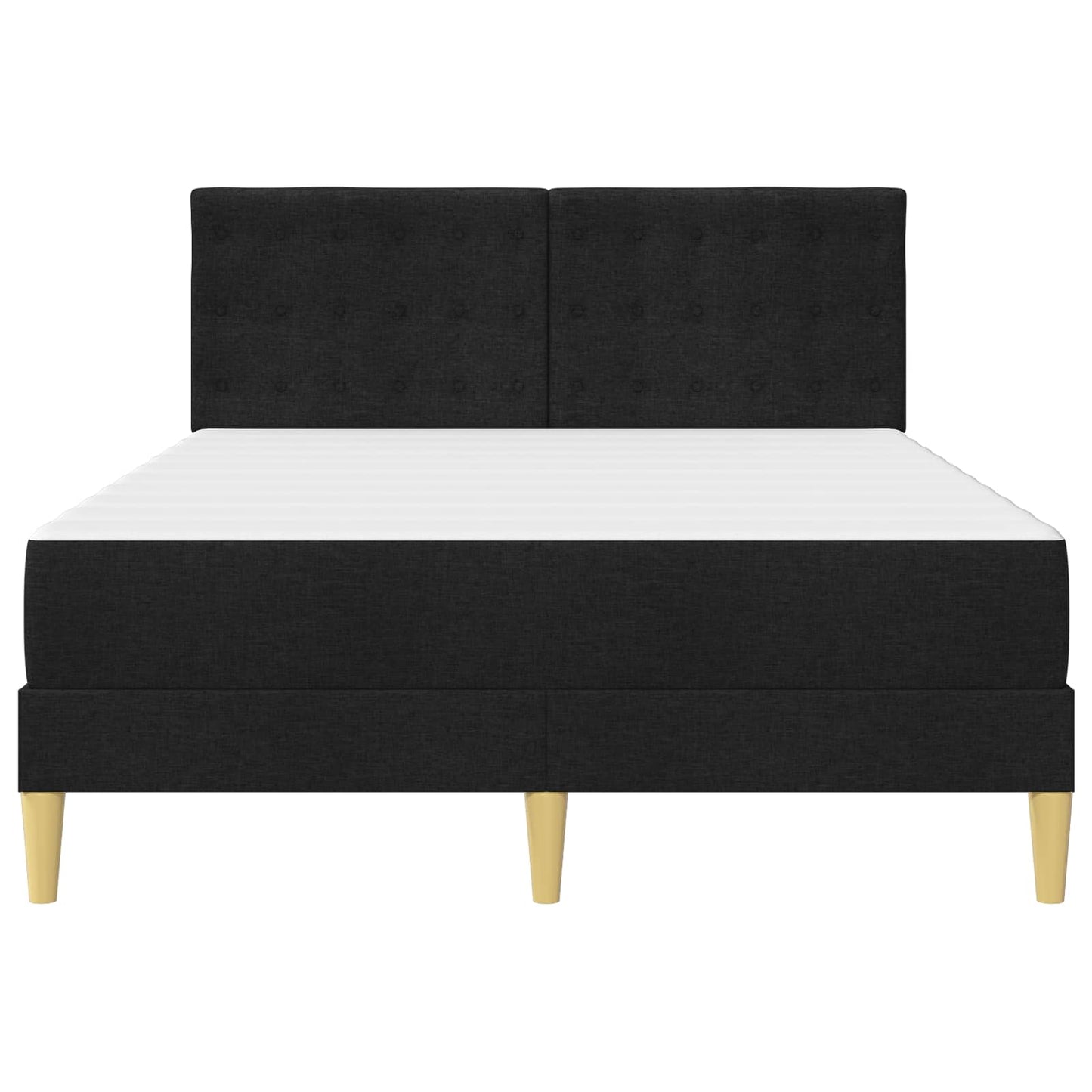 Struttura letto con materasso Nero 120 x 200 cm Tessuto | homemem39