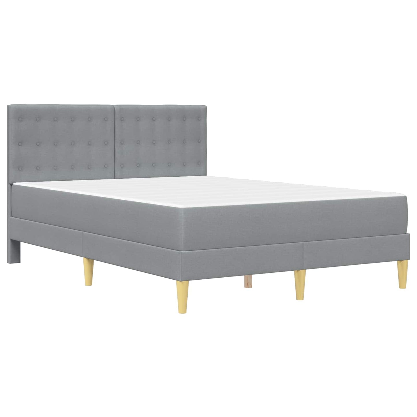 Struttura letto con materasso Grigio chiaro 160 x 200 cm | homemem39