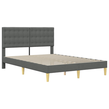 Struttura letto con materasso Grigio scuro 160 x 200 cm Tessuto | homemem39
