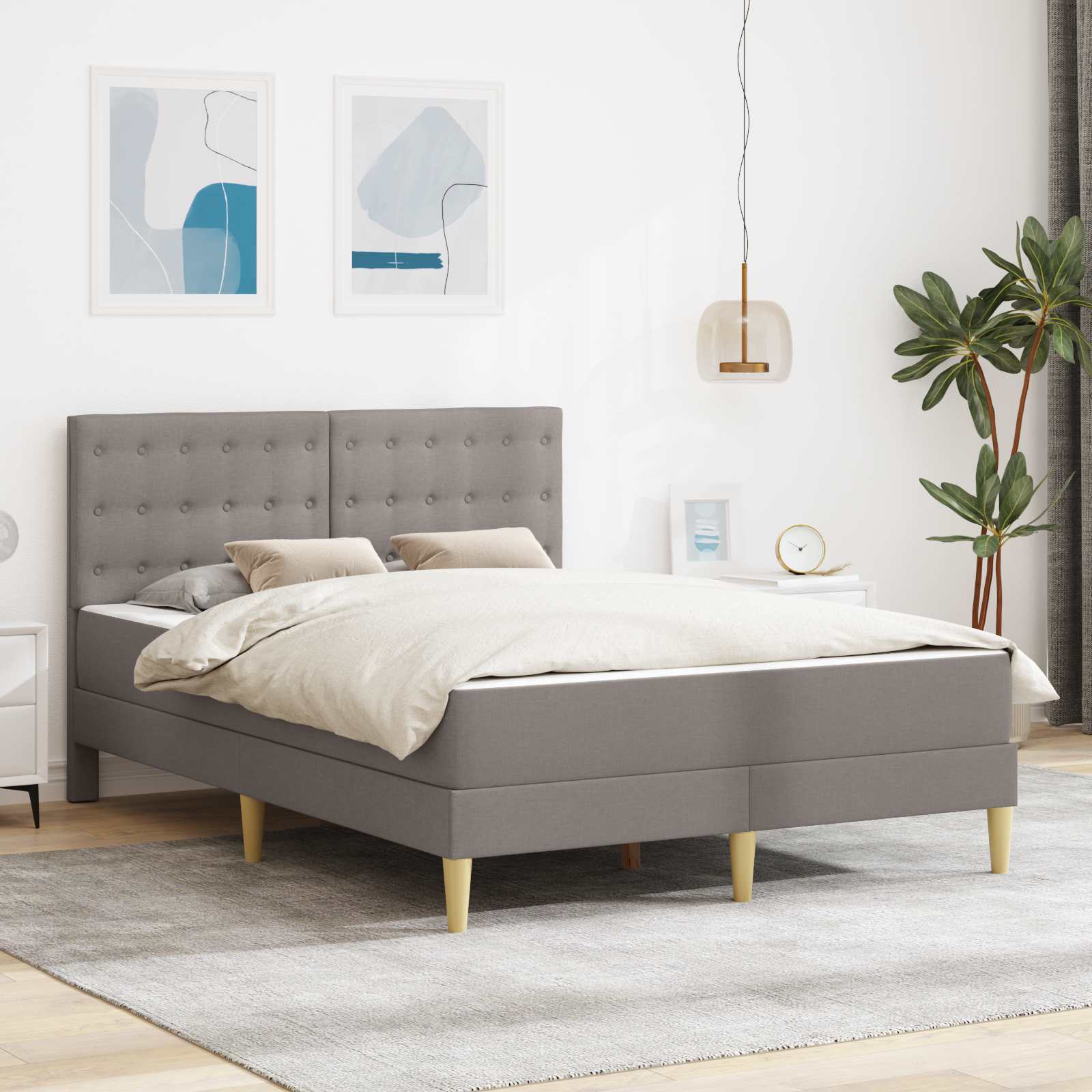 Struttura letto con materasso Talpa 160 x 200 cm Tessuto | homemem39