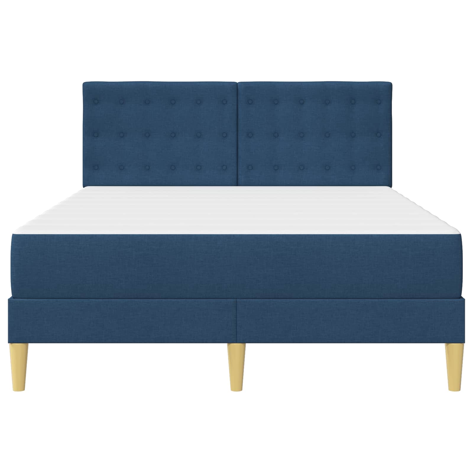 Struttura letto con materasso Blu 160 x 200 cm Tessuto | homemem39