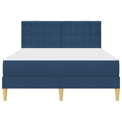Struttura letto con materasso Blu 160 x 200 cm Tessuto | homemem39