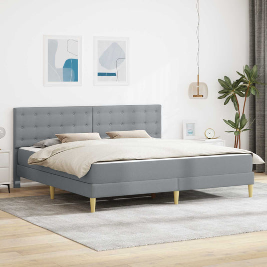 Struttura letto con materasso Grigio chiaro 180 x 200 cm | homemem39