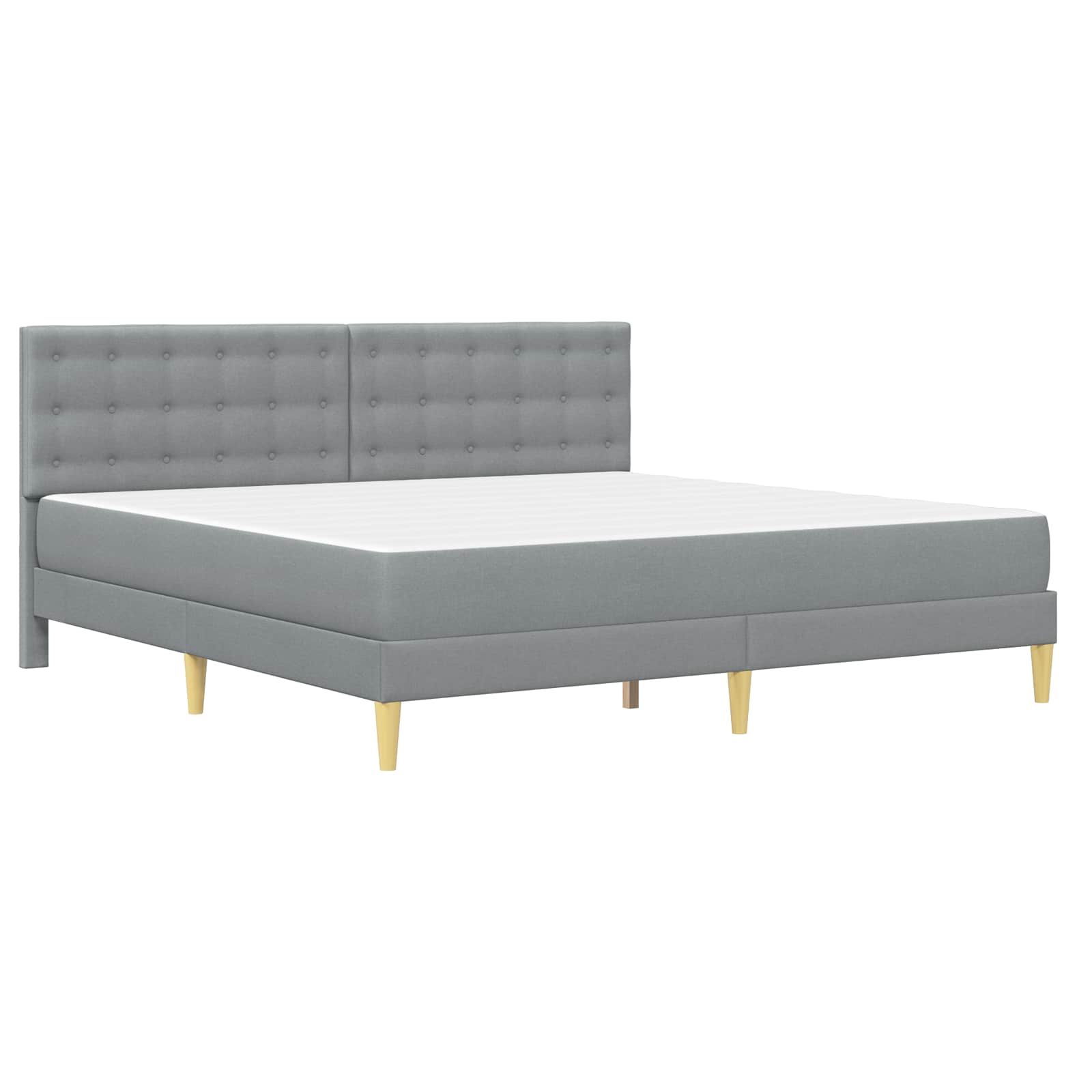 Struttura letto con materasso Grigio chiaro 180 x 200 cm | homemem39
