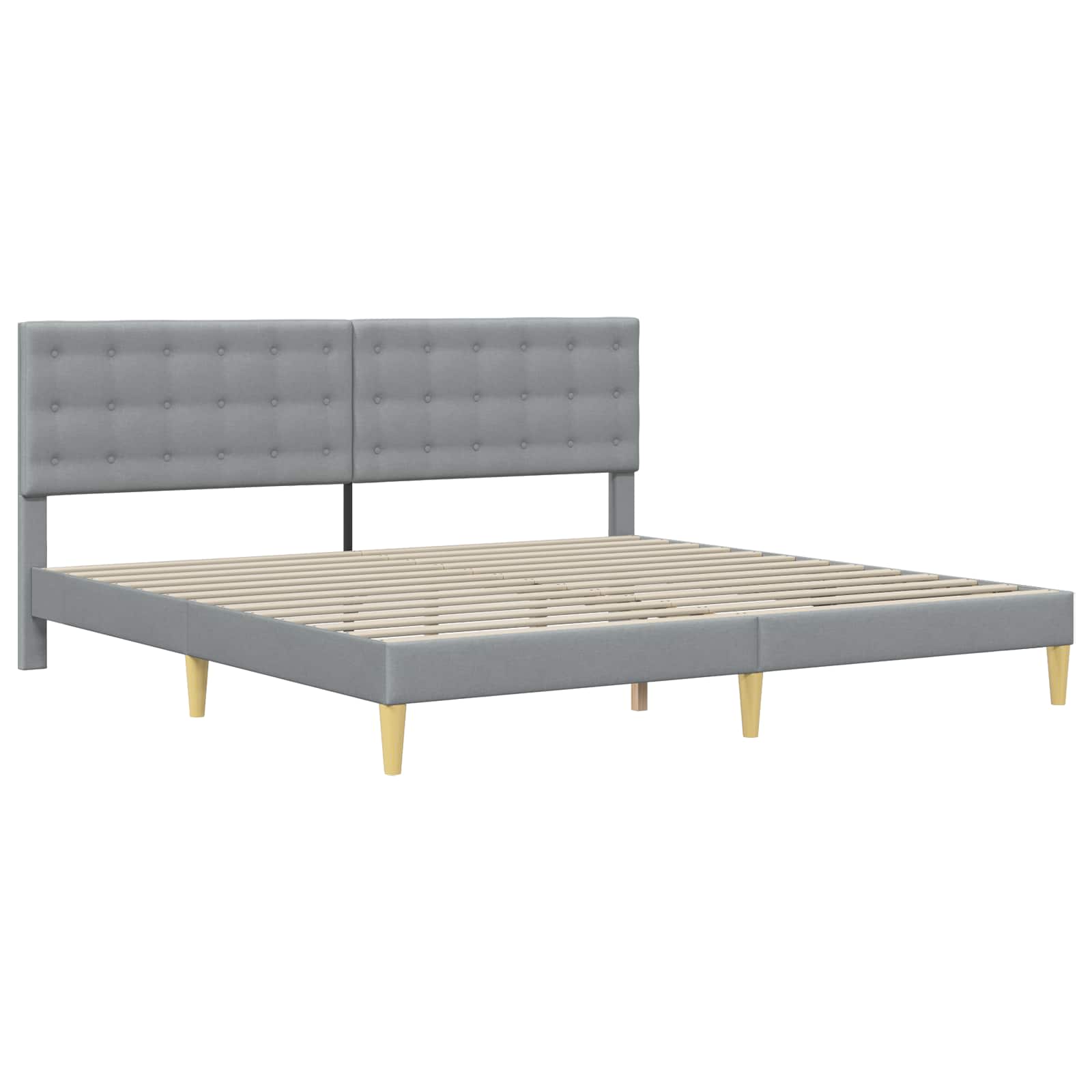 Struttura letto con materasso Grigio chiaro 180 x 200 cm | homemem39