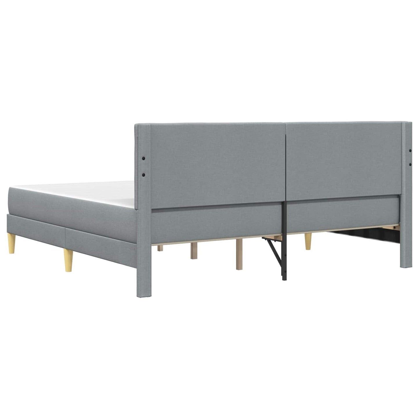 Struttura letto con materasso Grigio chiaro 180 x 200 cm | homemem39
