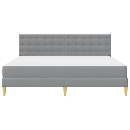 Struttura letto con materasso Grigio chiaro 180 x 200 cm | homemem39