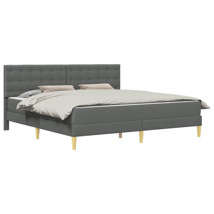 Struttura letto con materasso Grigio scuro 180 x 200 cm Tessuto | homemem39