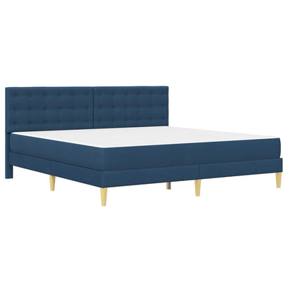 Struttura letto con materasso Blu 180 x 200 cm Tessuto | homemem39
