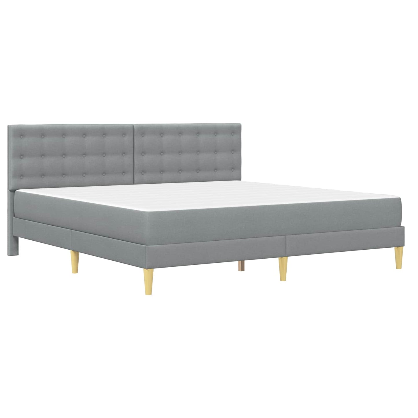 Struttura letto con materasso Grigio chiaro 200 x 200 cm | homemem39