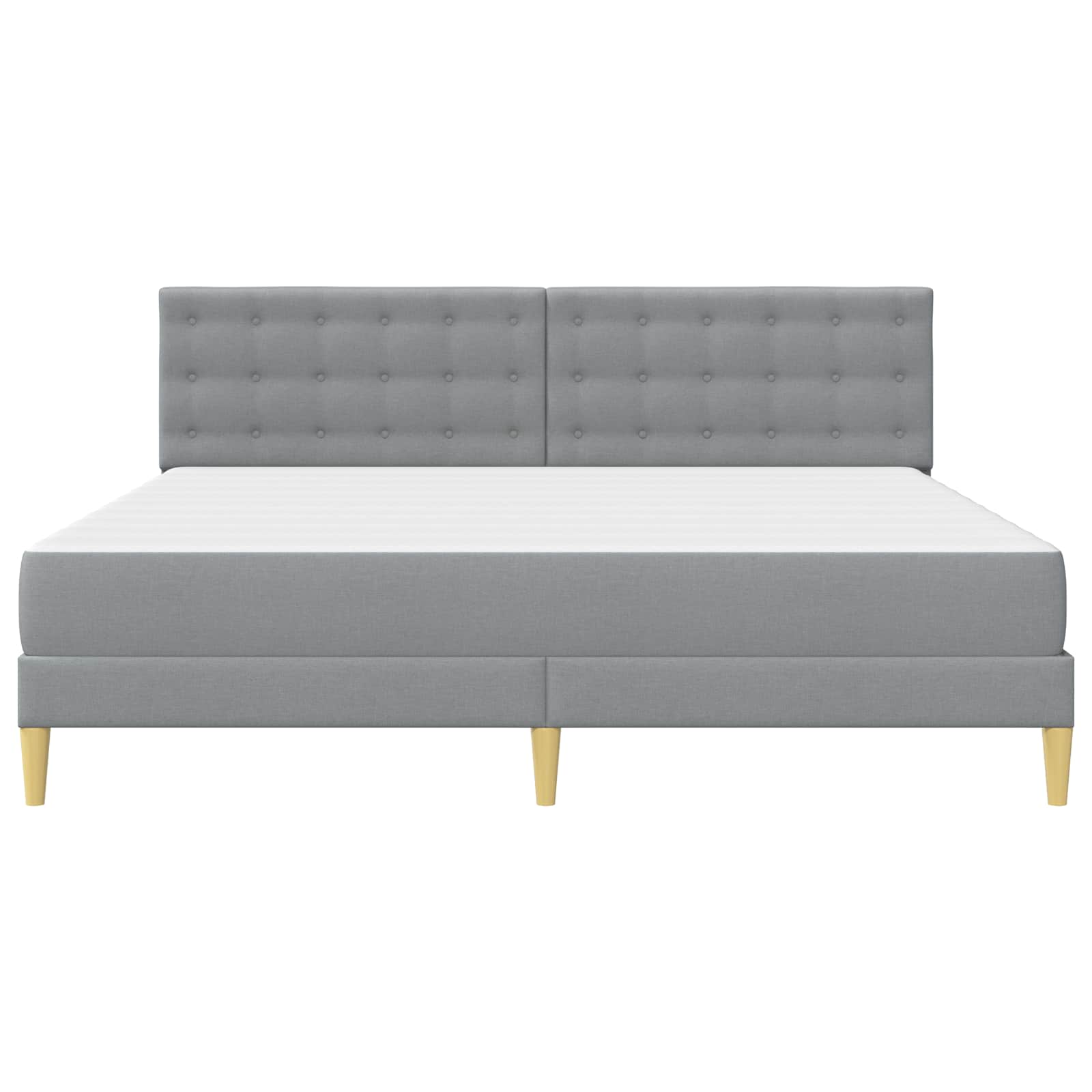 Struttura letto con materasso Grigio chiaro 200 x 200 cm | homemem39