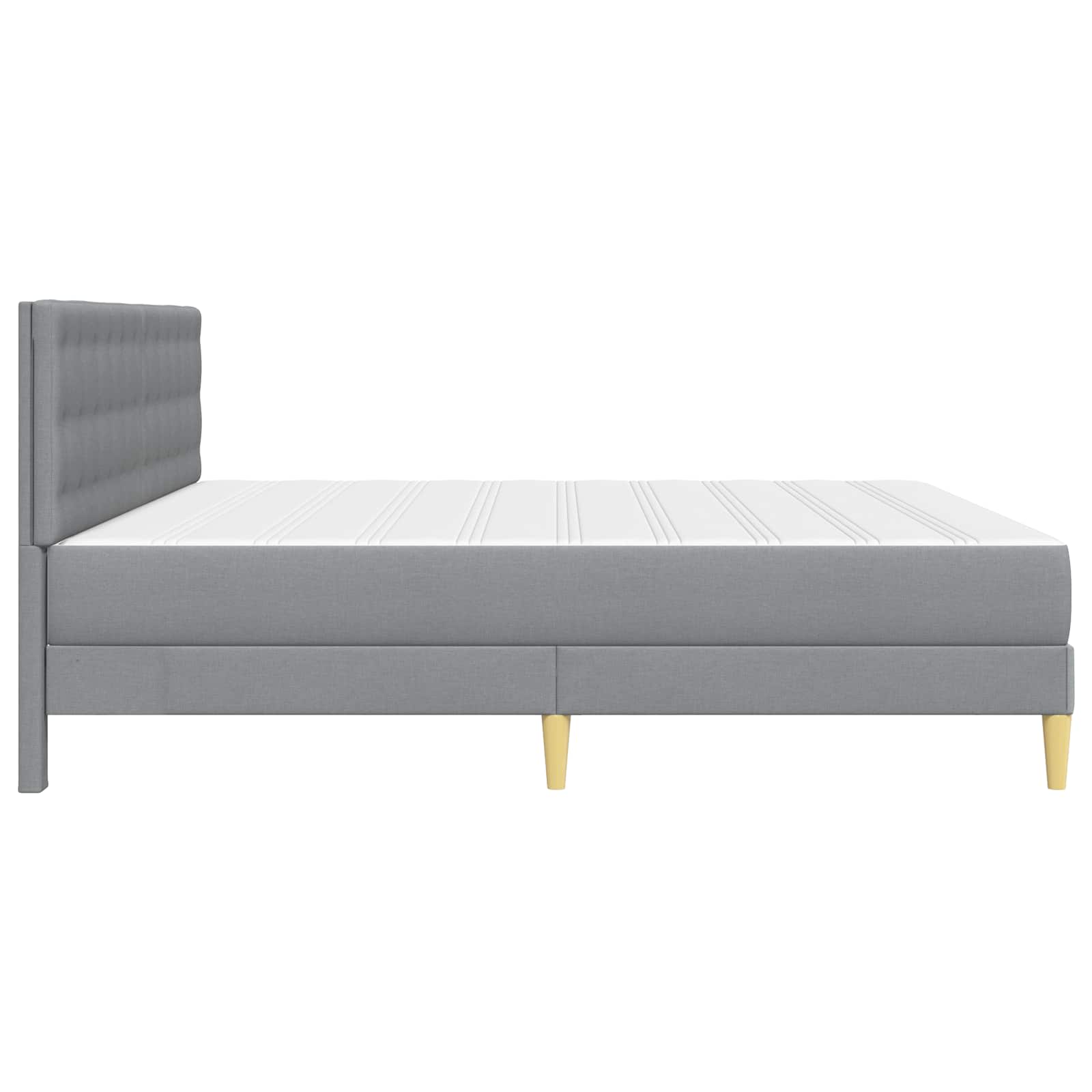 Struttura letto con materasso Grigio chiaro 200 x 200 cm | homemem39