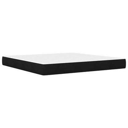 Struttura letto con materasso Nero 200 x 200 cm Tessuto | homemem39