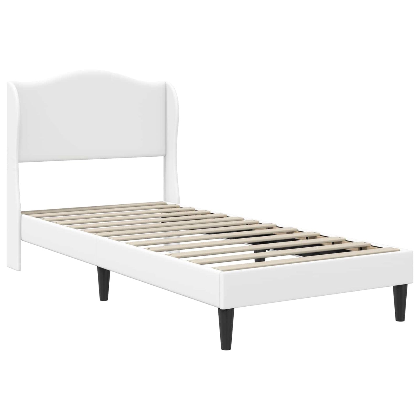 Struttura del letto con testiera Bianco 80 x 200 cm Similpelle | homemem39
