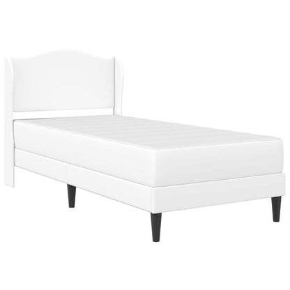 Struttura del letto con testiera Bianco 90 x 200 cm Similpelle | homemem39