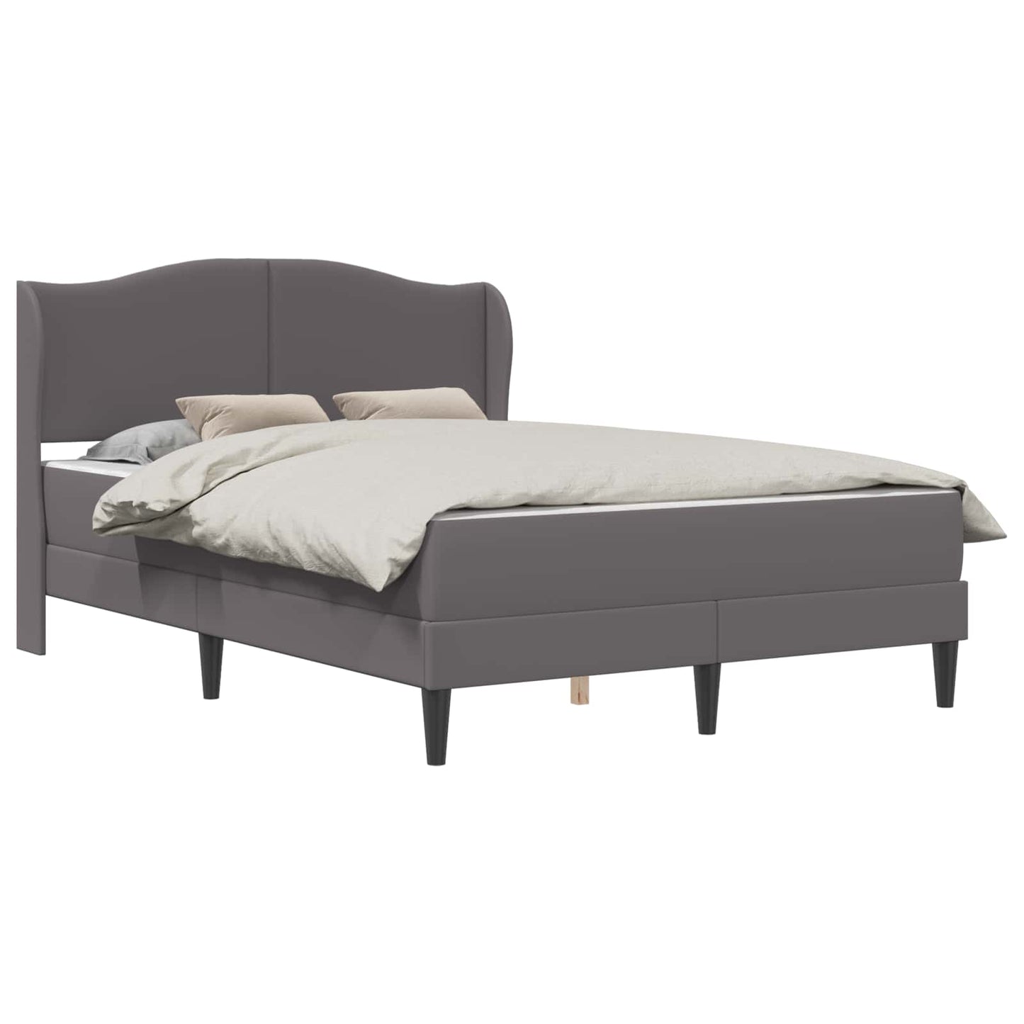Struttura del letto con testiera Grigio 120 x 190 cm Similpelle | homemem39