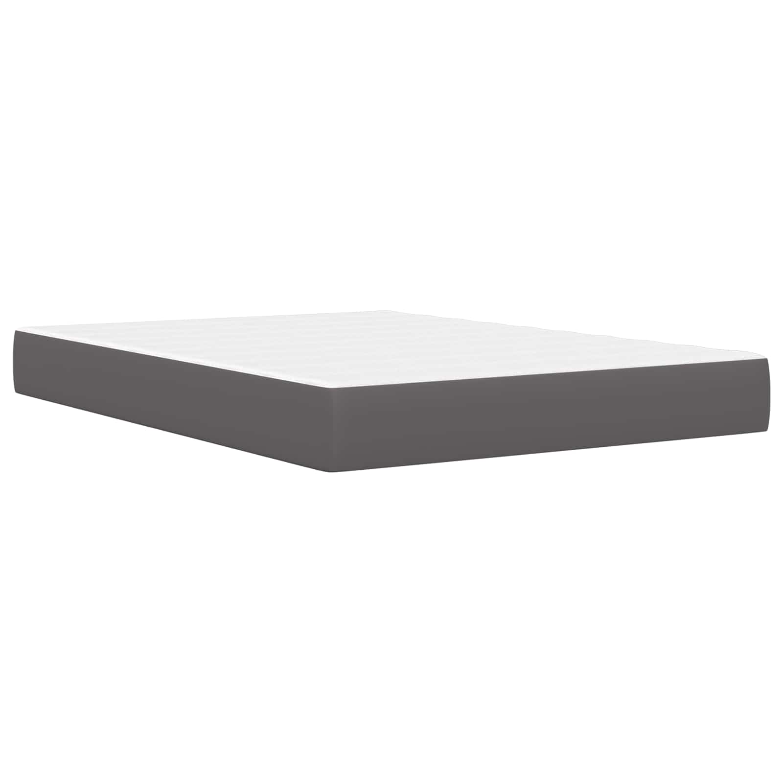 Struttura del letto con testiera Grigio 120 x 190 cm Similpelle | homemem39