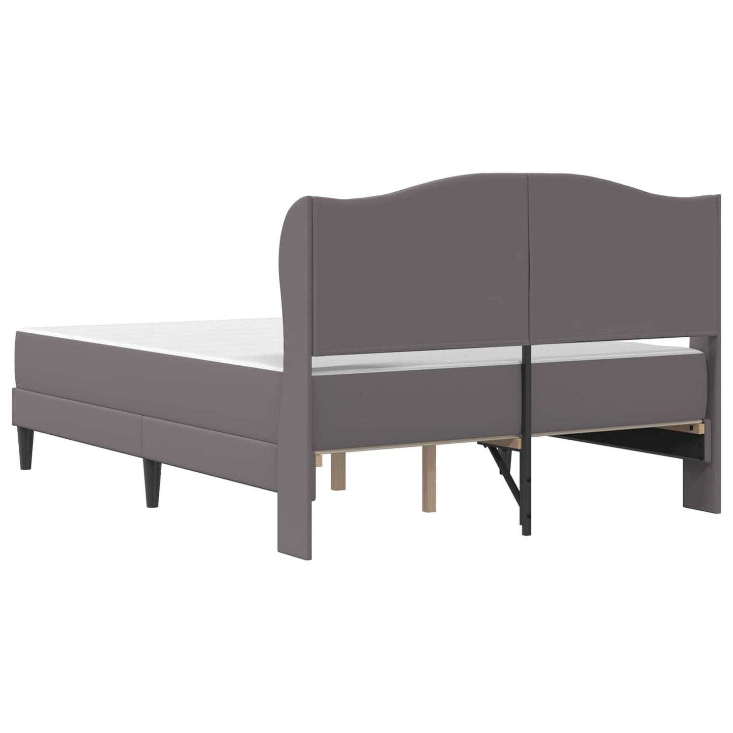 Struttura del letto con testiera Grigio 120 x 190 cm Similpelle | homemem39