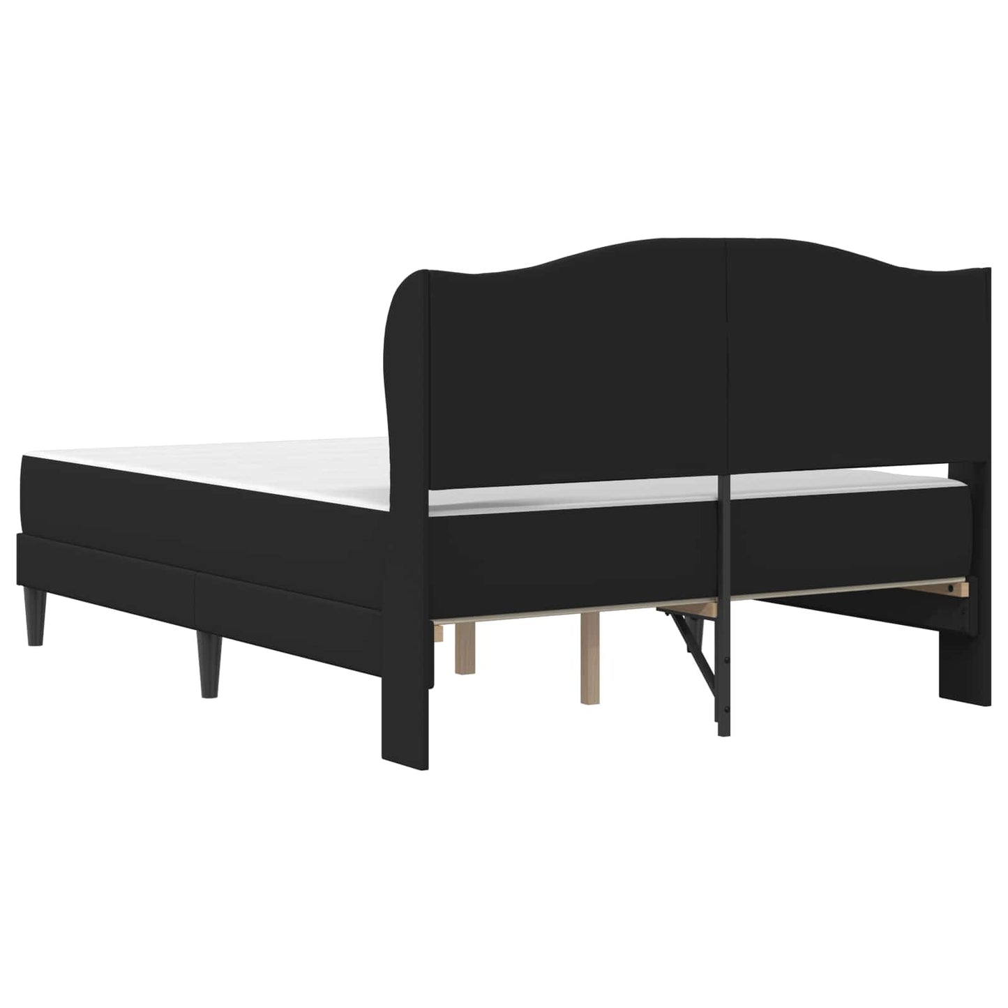 Struttura del letto con testiera Nero 120 x 190 cm Similpelle | homemem39