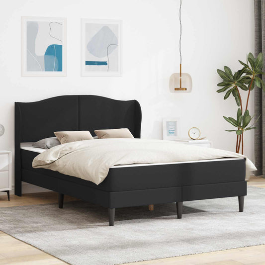 Struttura del letto con testiera Nero 120 x 200 cm Similpelle | homemem39