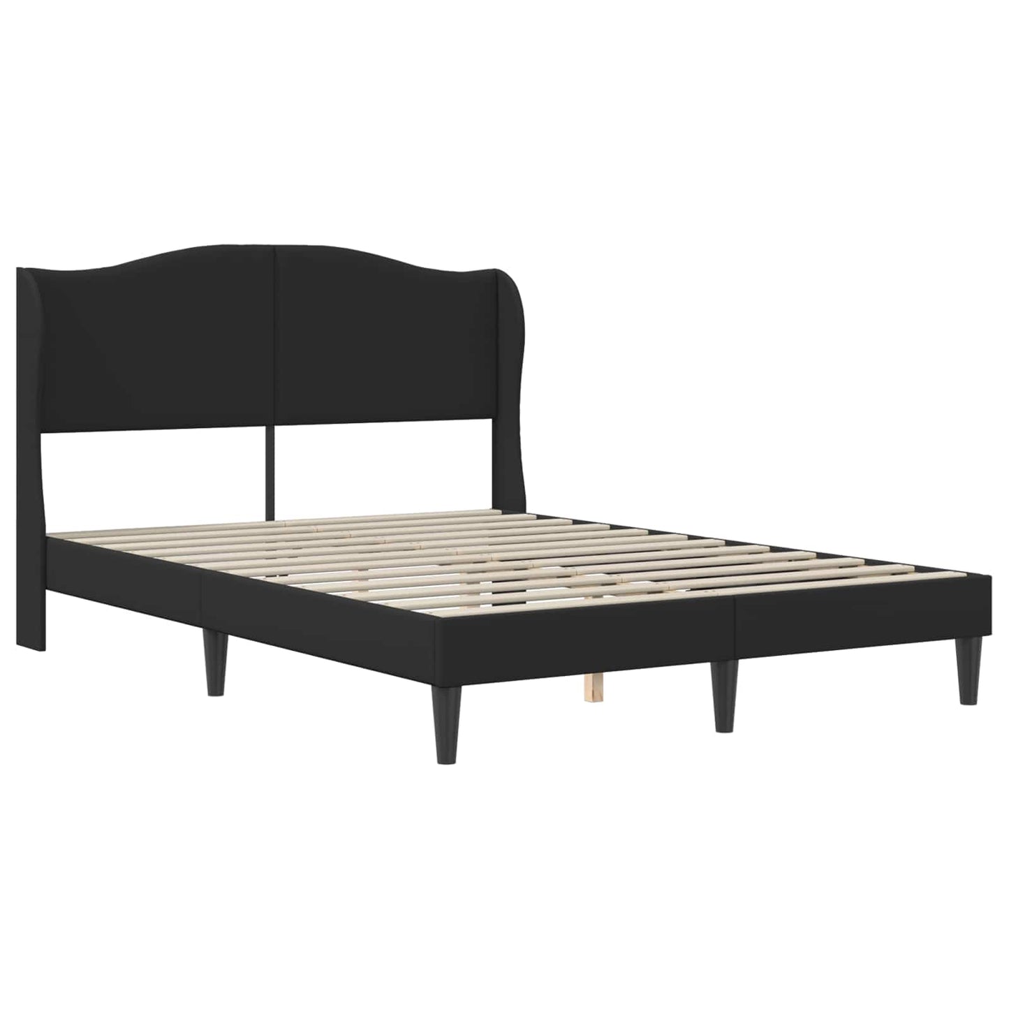 Struttura del letto con testiera Nero 120 x 200 cm Similpelle | homemem39
