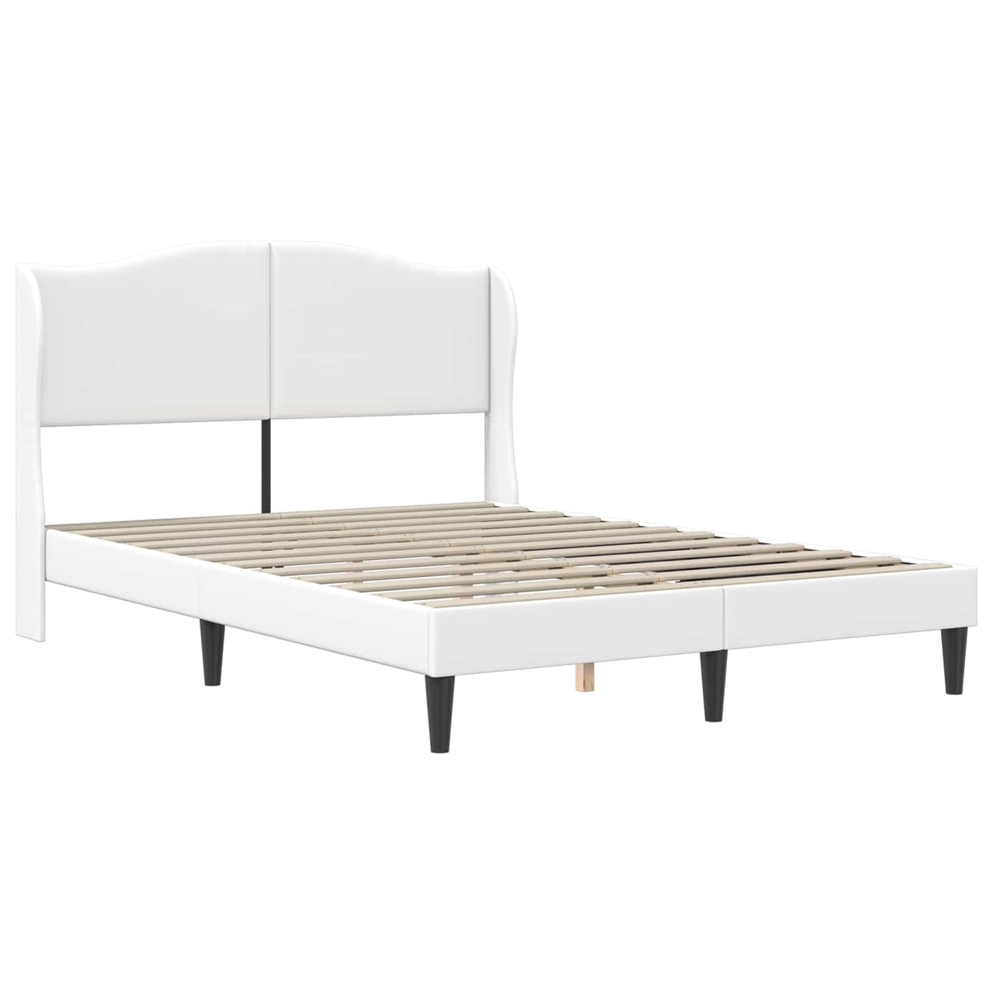 Struttura del letto con testiera Bianco 120 x 200 cm Similpelle | homemem39