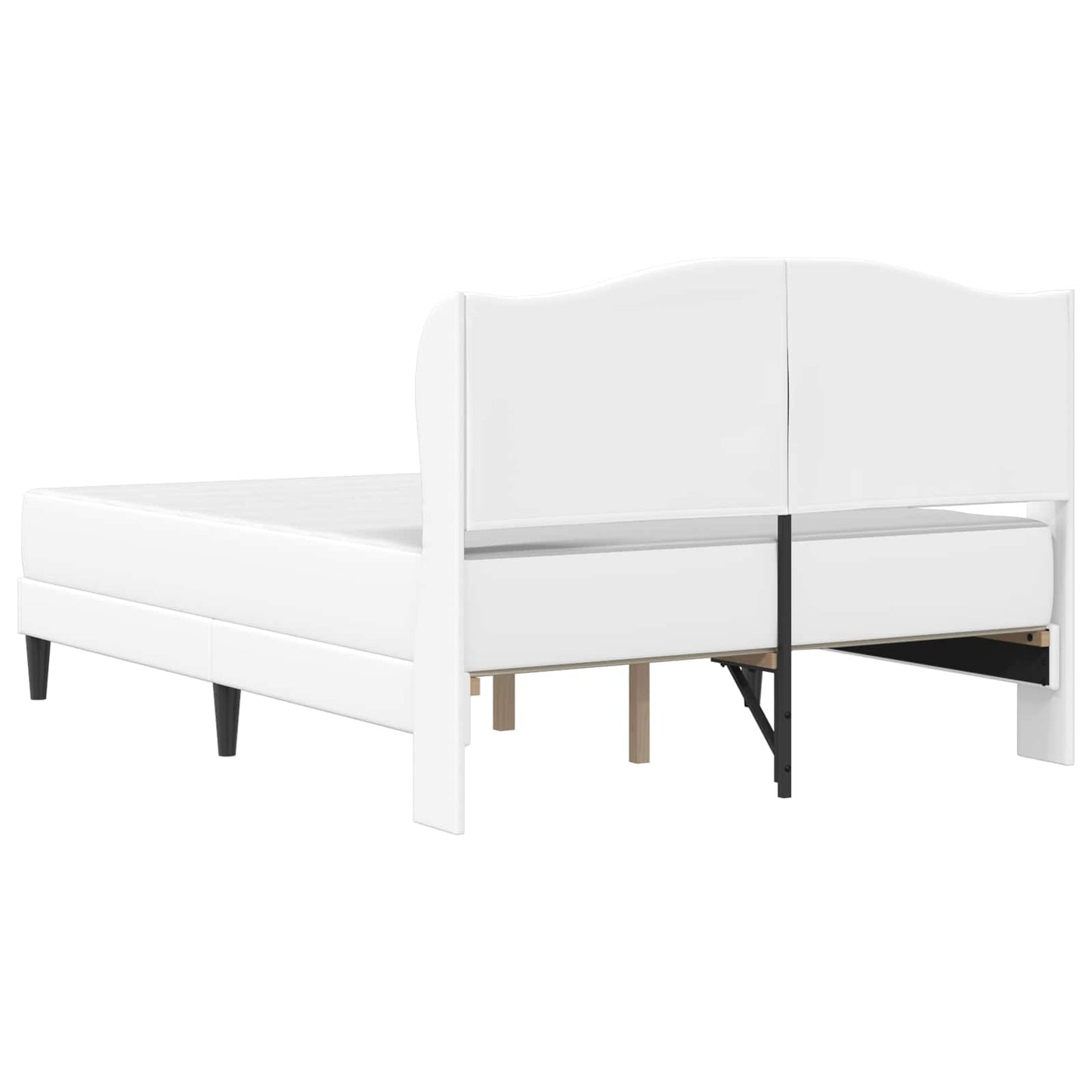 Struttura del letto con testiera Bianco 120 x 200 cm Similpelle | homemem39